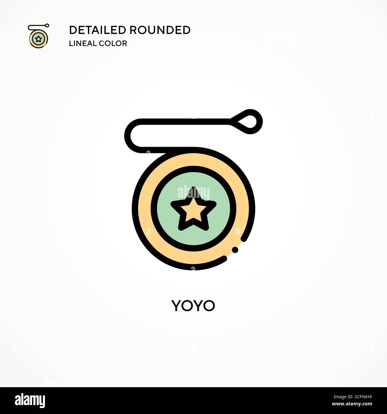 Yoyo vector icon. Modern vector illustration concepts. Easy to edit and  customize Stock Vector Image & Art - Alamy