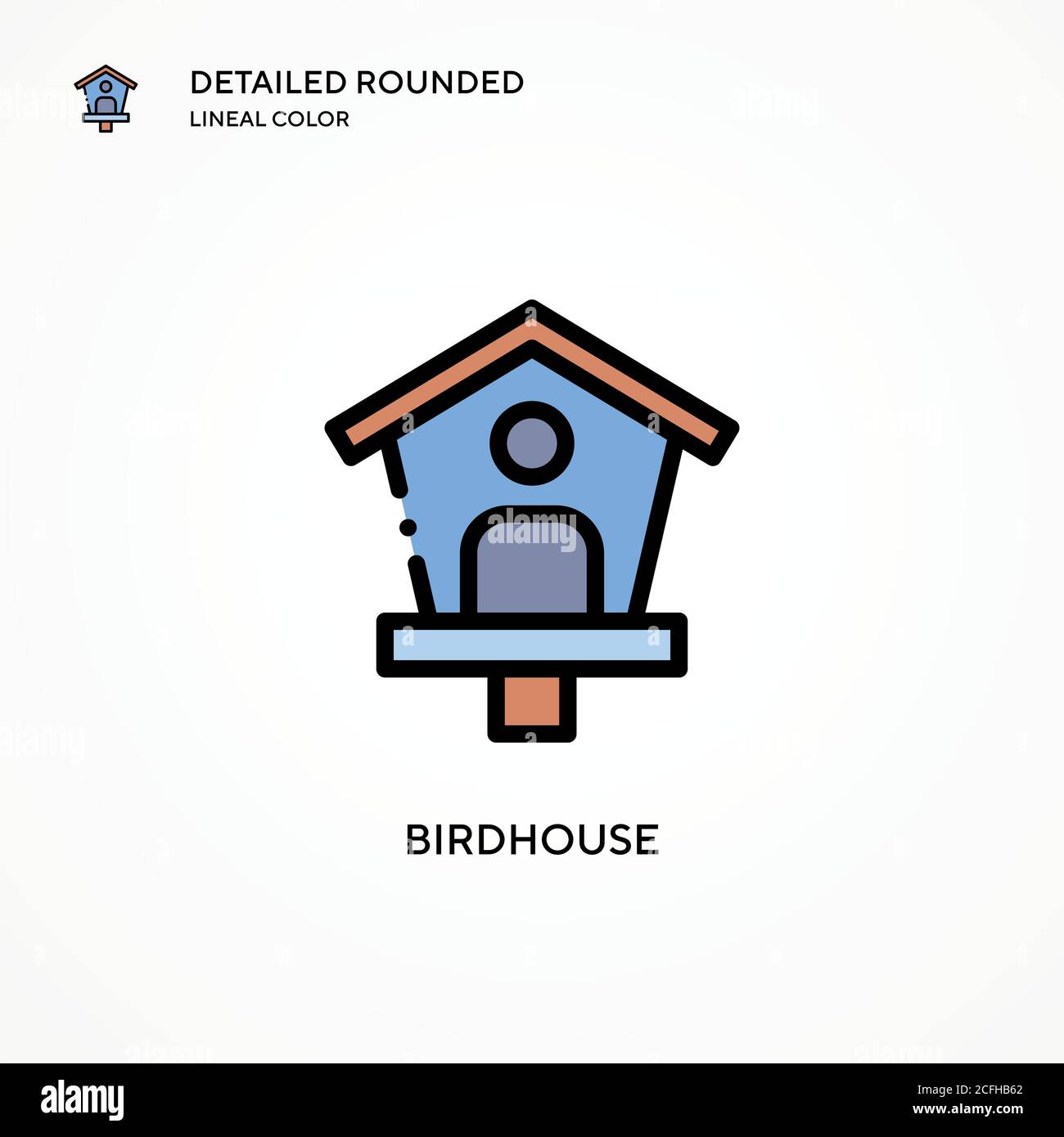 Birdhouse vector icon. Modern vector illustration concepts. Easy to