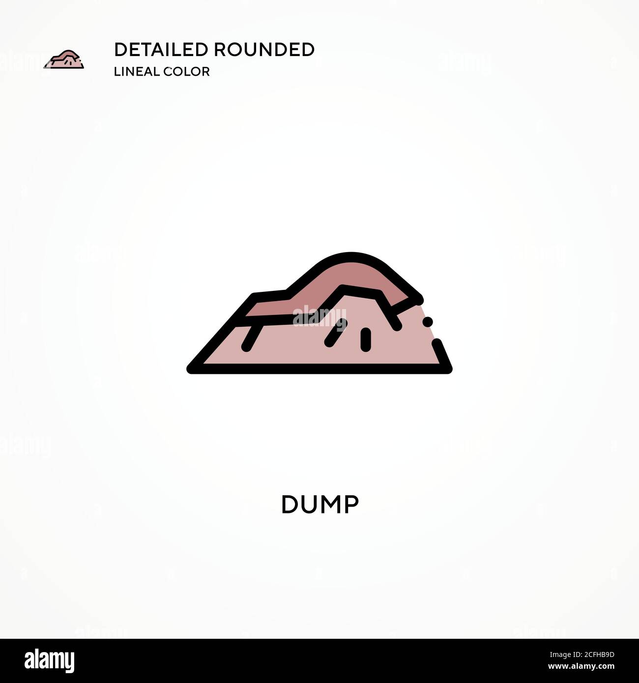 Landfill site lorry Stock Vector Images Alamy