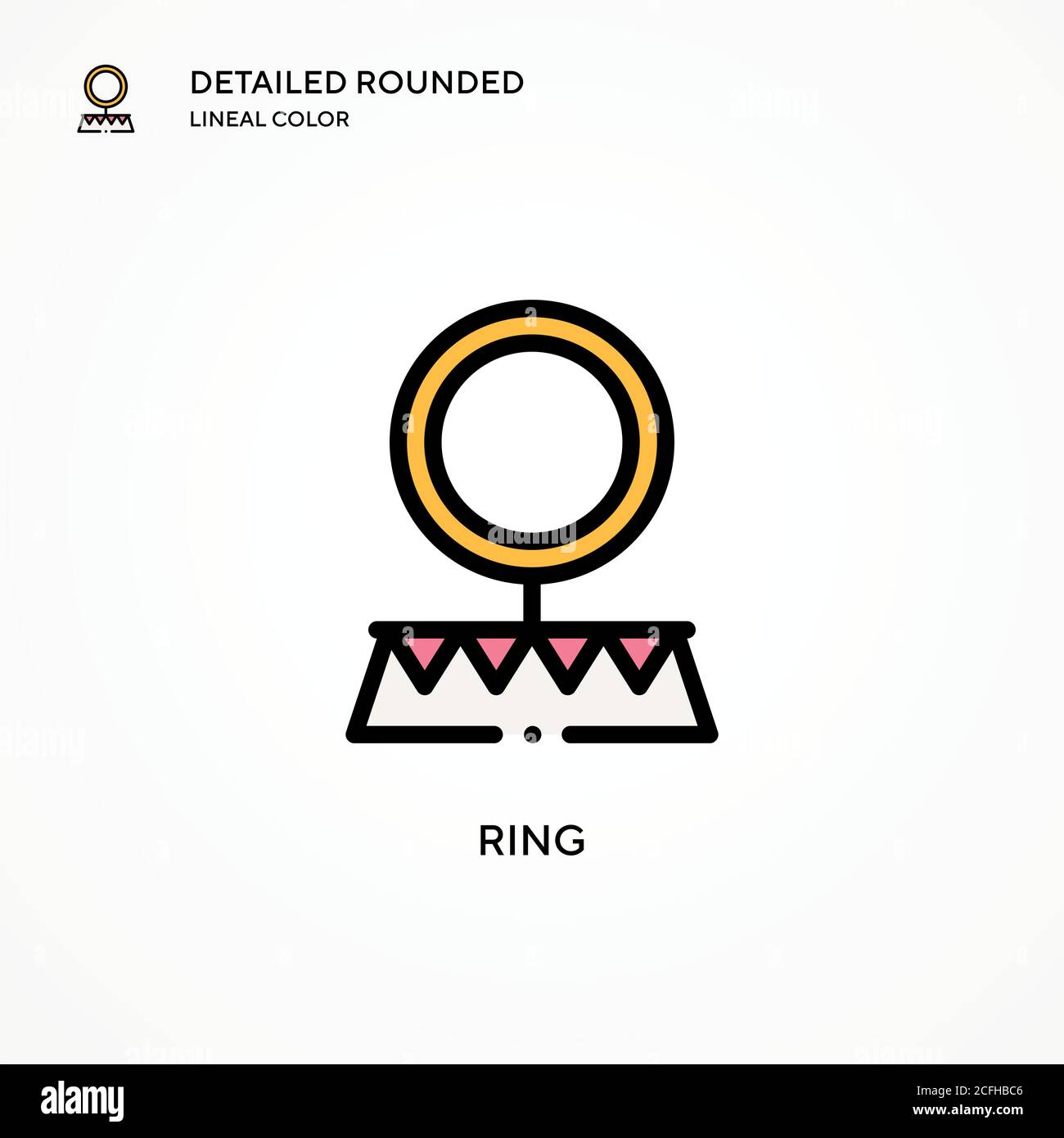 Ring vector icon. Modern vector illustration concepts. Easy to edit and