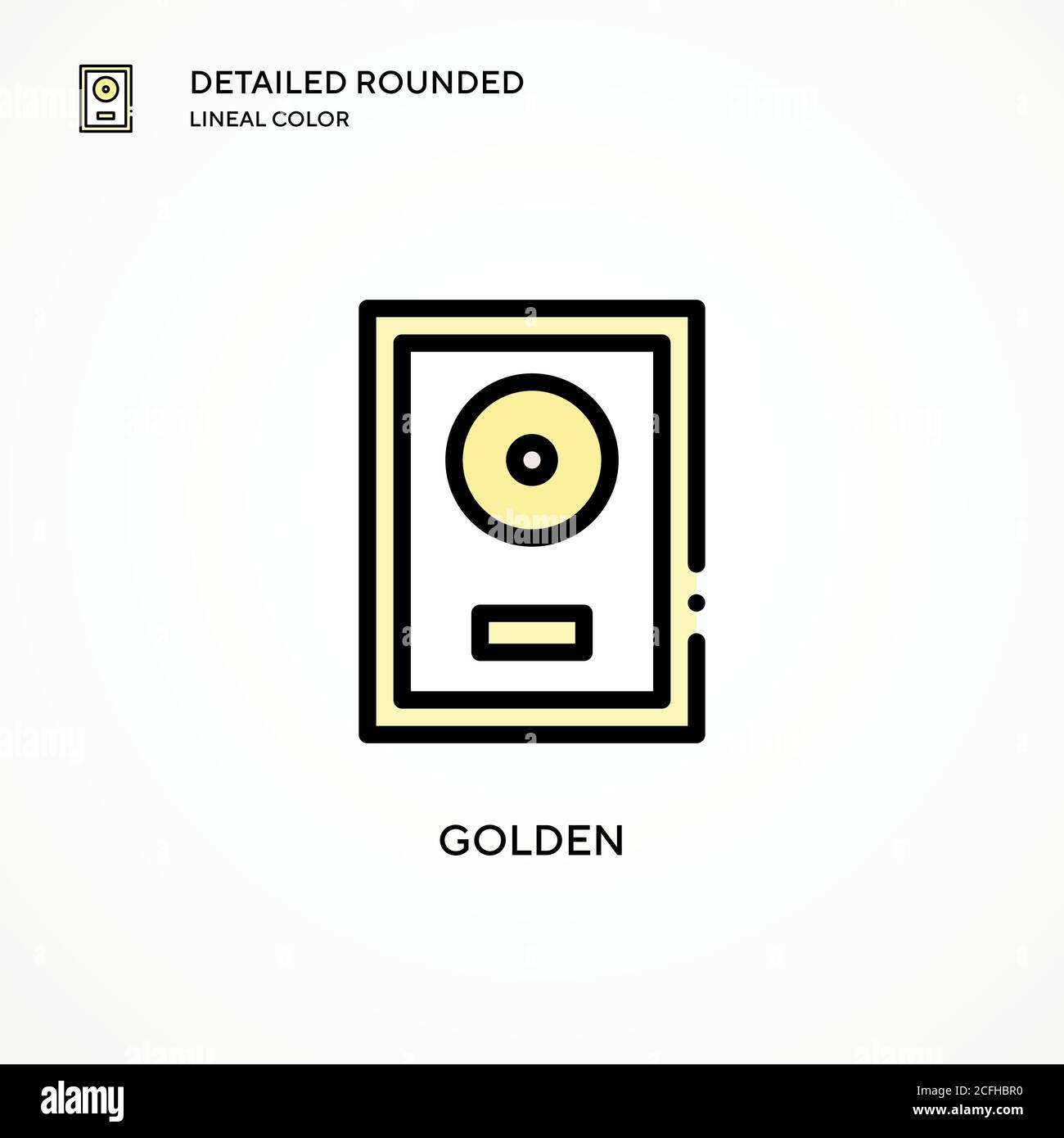Golden vector icon. Modern vector illustration concepts. Easy to edit ...