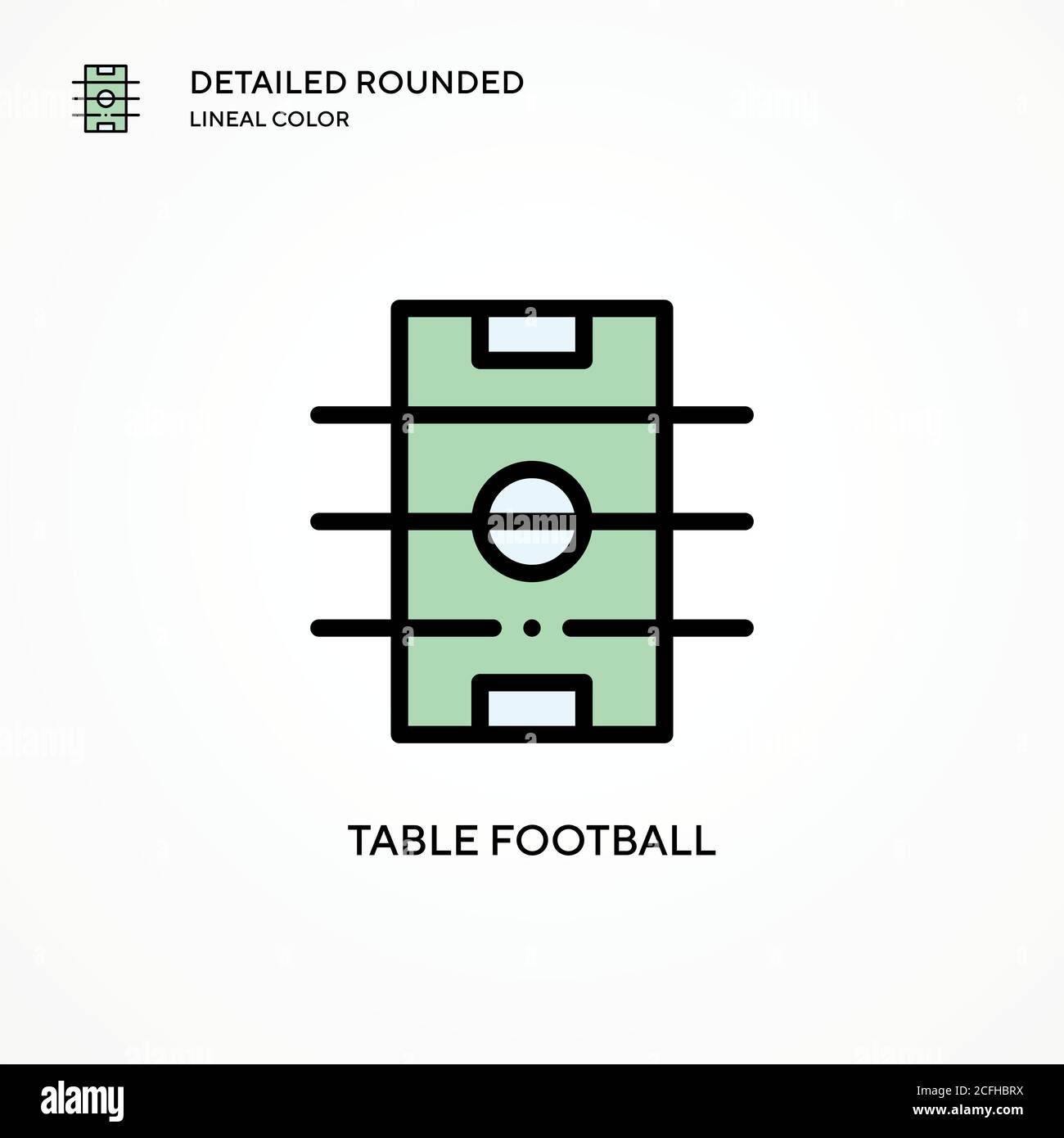 Table football vector icon. Modern vector illustration concepts. Easy ...