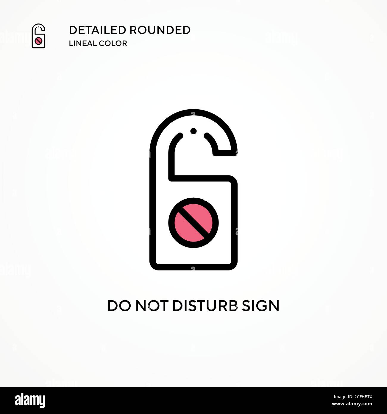 Do not disturb sign vector icon. Modern vector illustration concepts