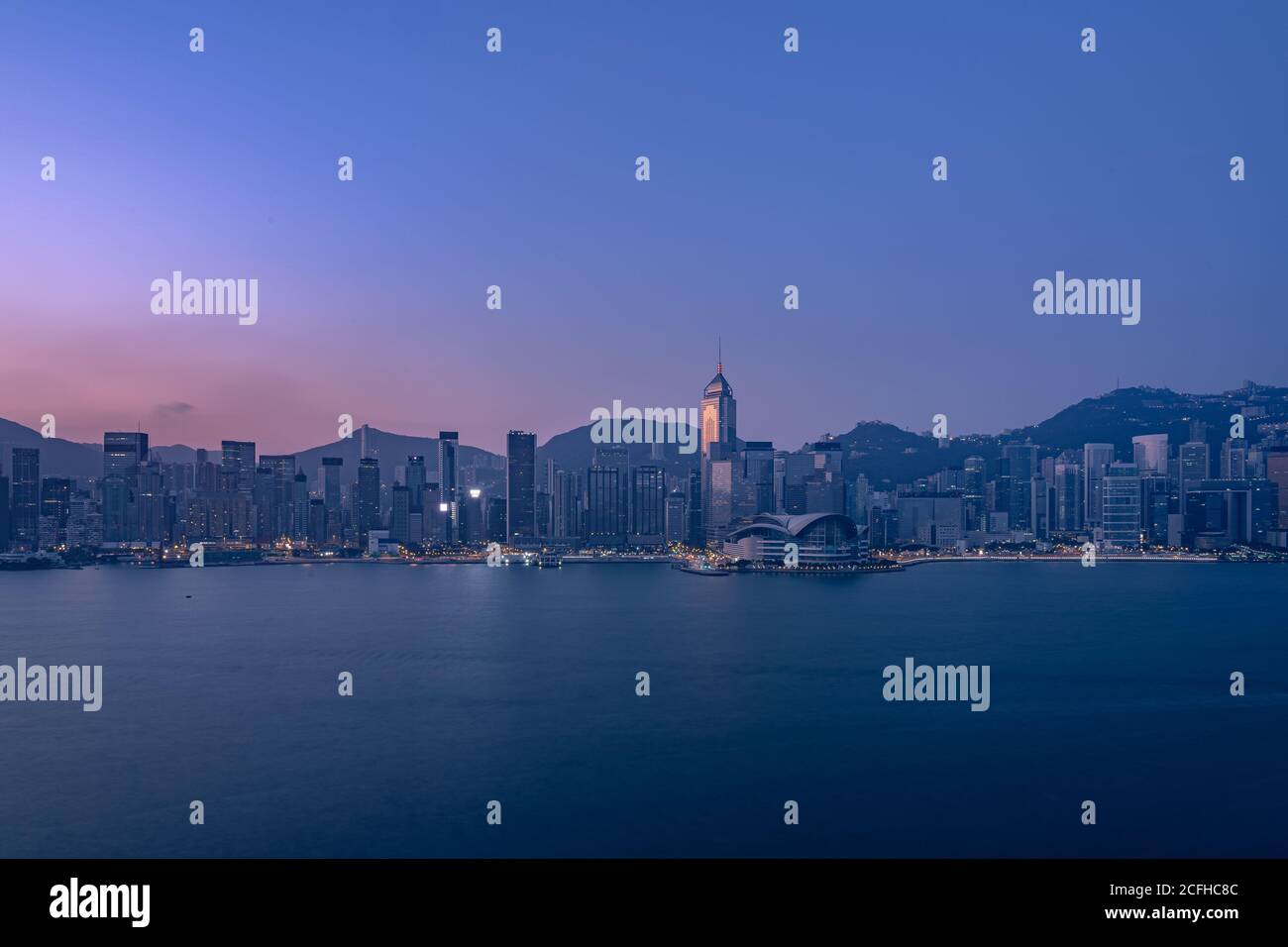 Cityscape and skyline at Victoria Harbour in Hong Kong city Stock Photo ...