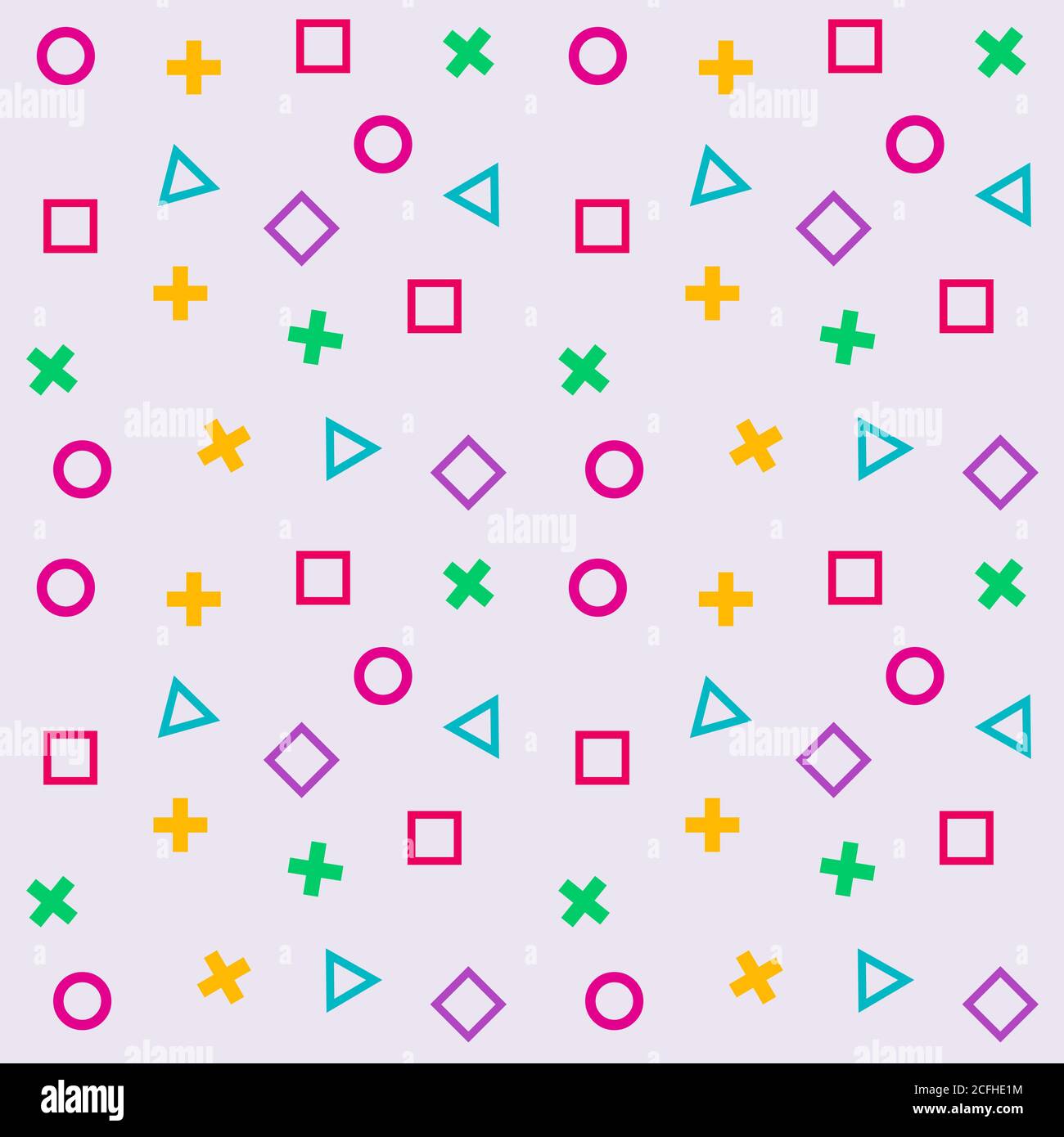 abstract geometry shape seamless pattern vector illustration background Stock Vector