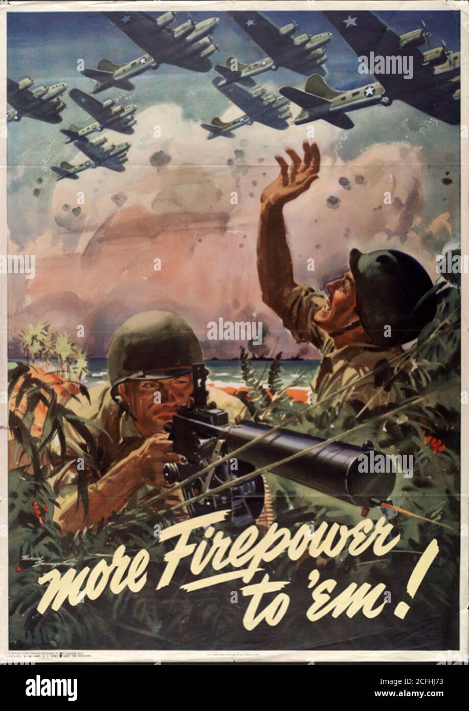 World War Ii American Propaganda Poster High Resolution Stock ...
