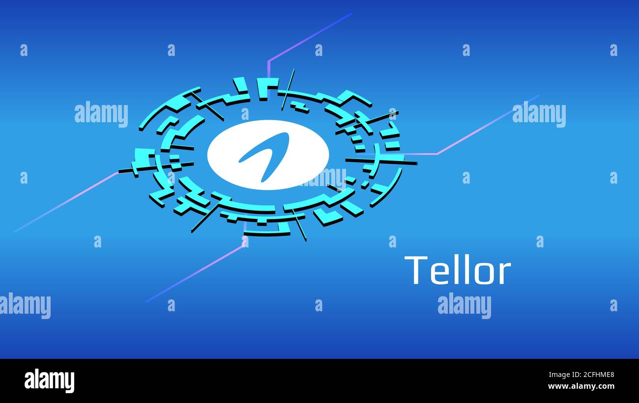 Tellor TRB token symbol cryptocurrency logo, coin icon isolated on white  background Stock Photo - Alamy