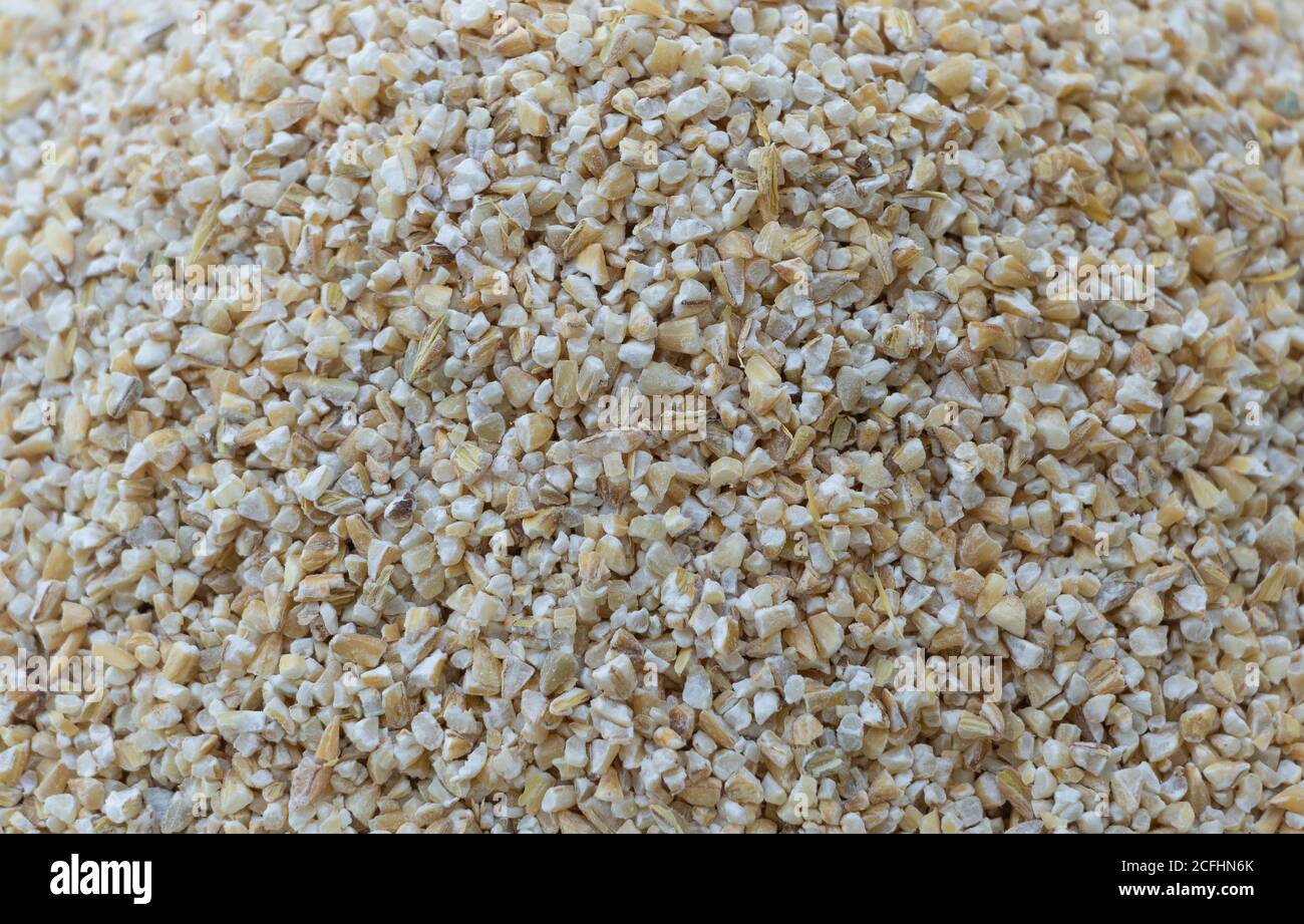 Cereal grains groats texture. Uncooked natural organic food Stock Photo