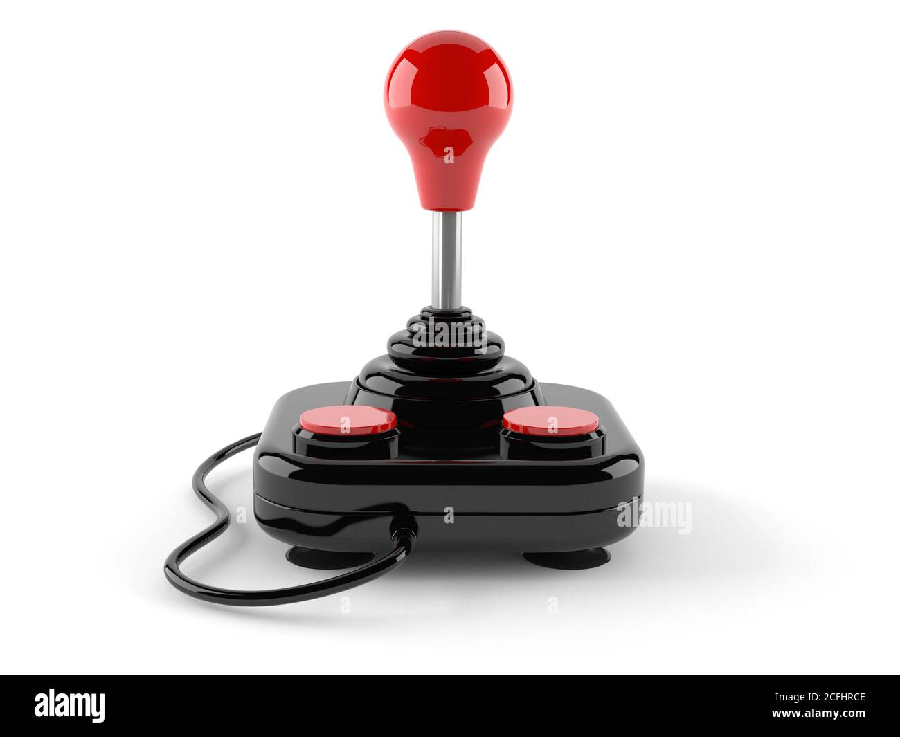Joystick isolated on white background Stock Photo - Alamy