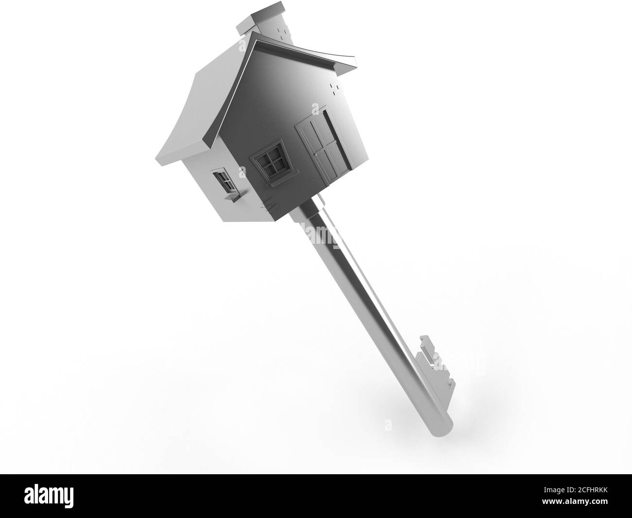 House key isolated on white background Stock Photo Alamy