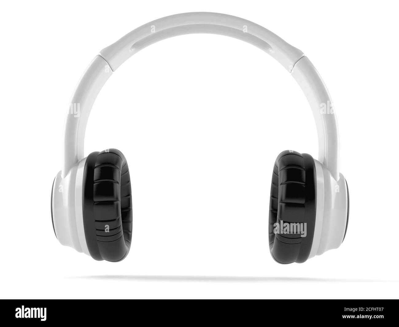 Headphones isolated on white background Stock Photo - Alamy