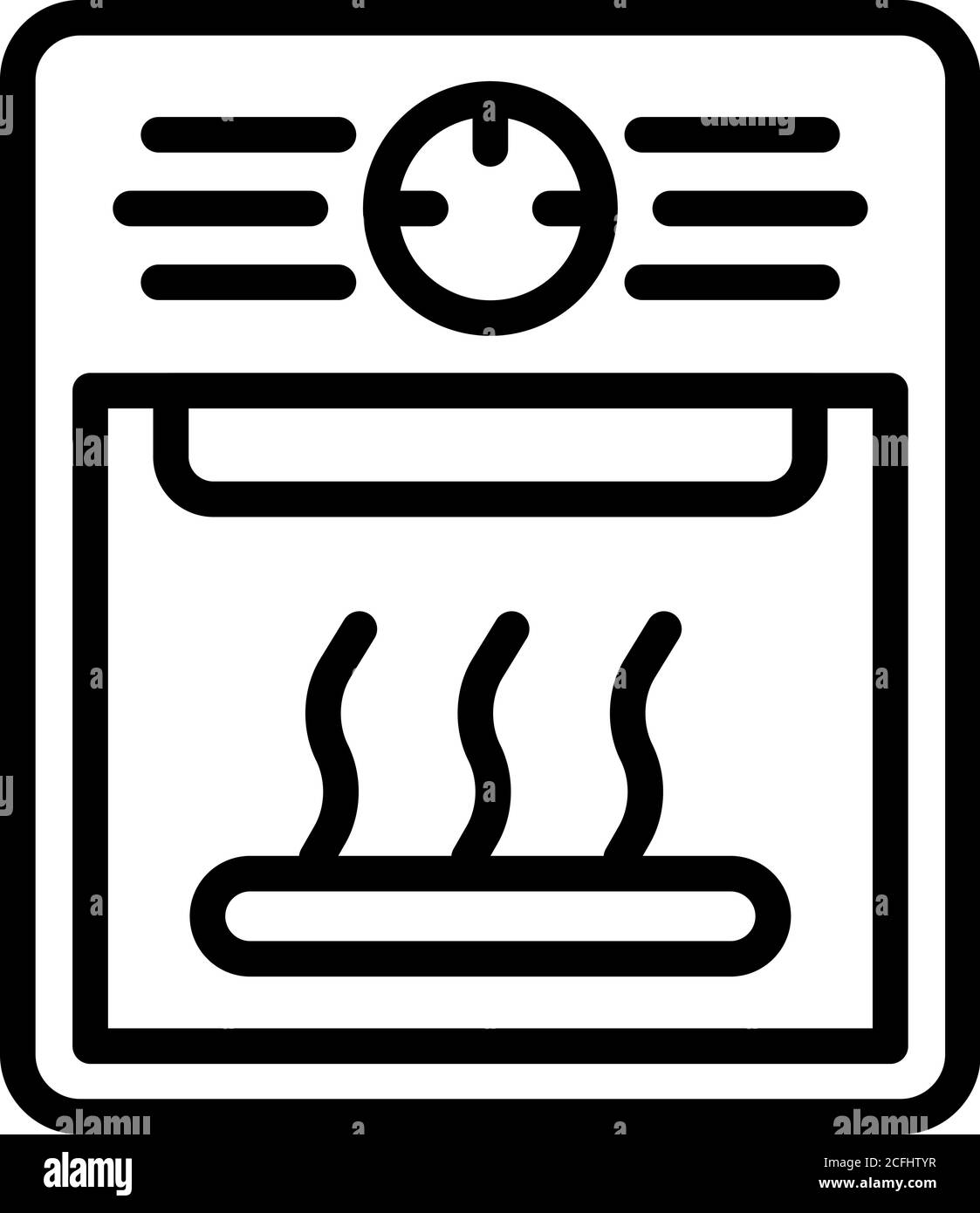 Electric oven icon, outline style Stock Vector Image & Art Alamy