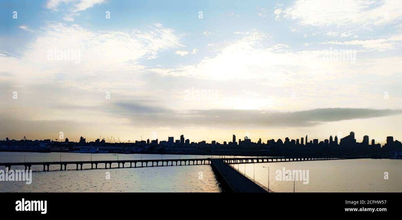 mumbai city a view from mumbai pier Stock Photo