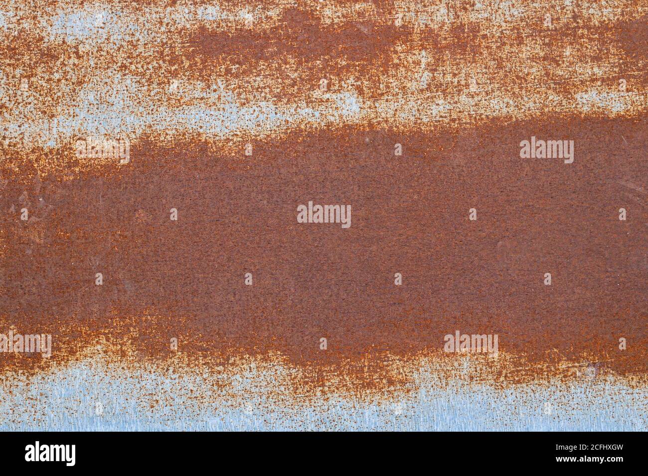 rusty surface of old roof metal sheet, architectural texture for your design Stock Photo