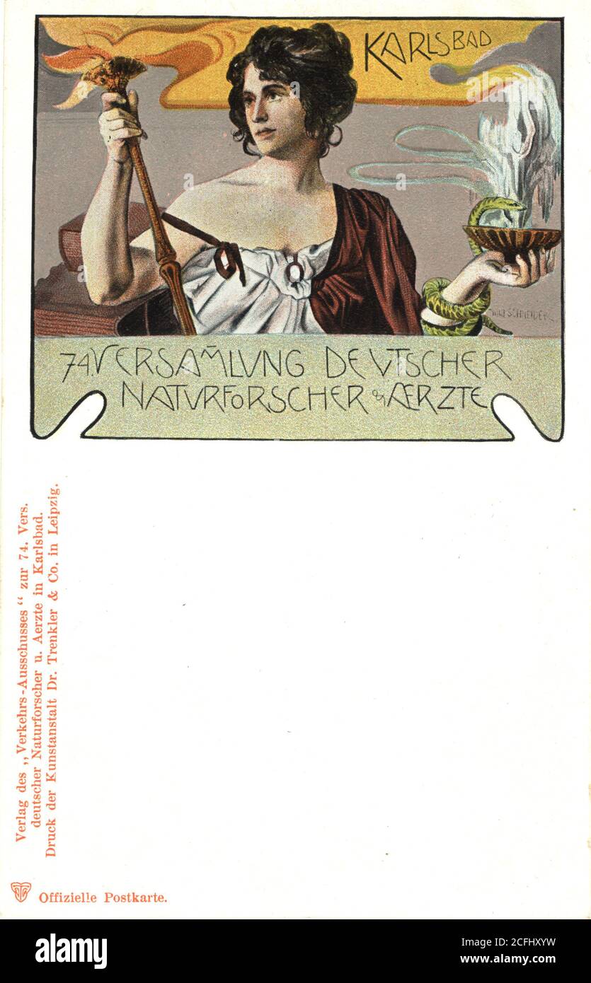 74. Versammlung deutscher Naturfoscher & Aerzte . Stock Photo
