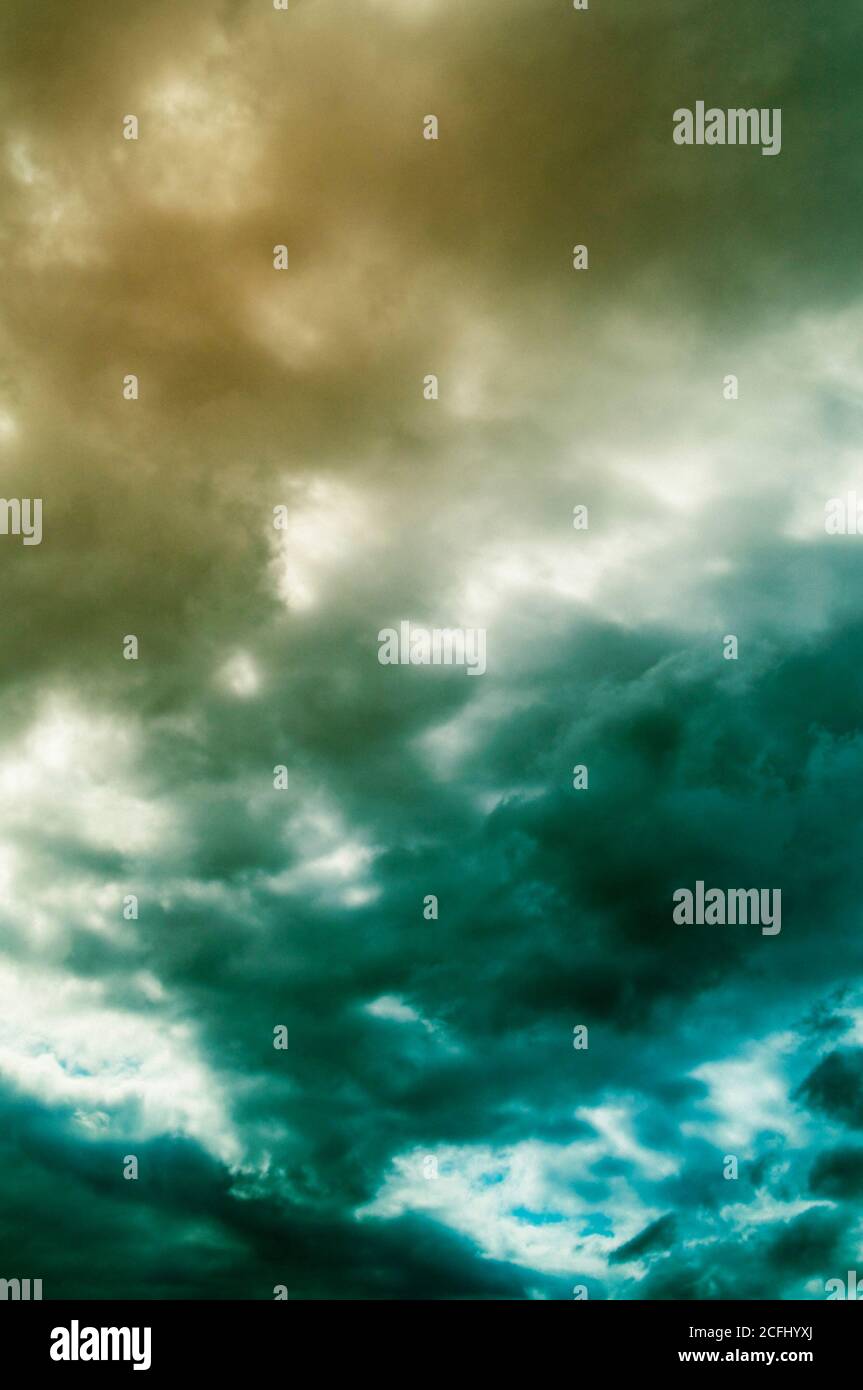 cloudy srtormy sky background Stock Photo
