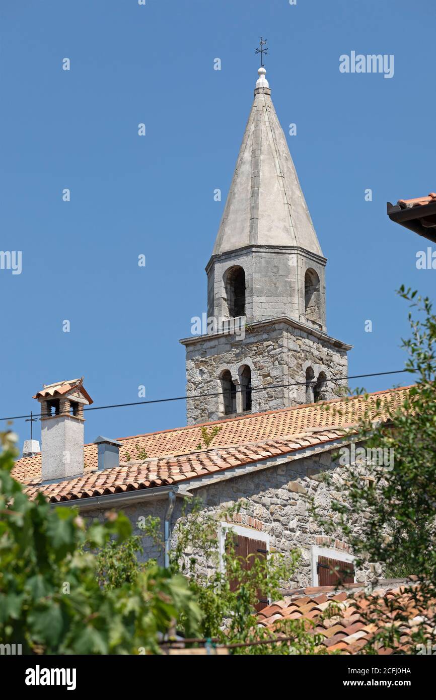 church, Roc, Istria, Croatia Stock Photo