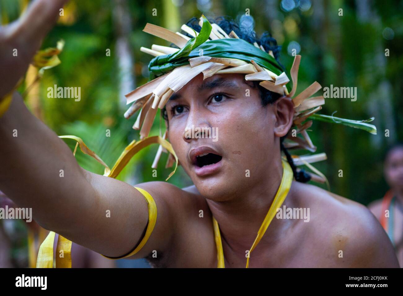A Dancer on the The Islands of Yap Stock Photo
