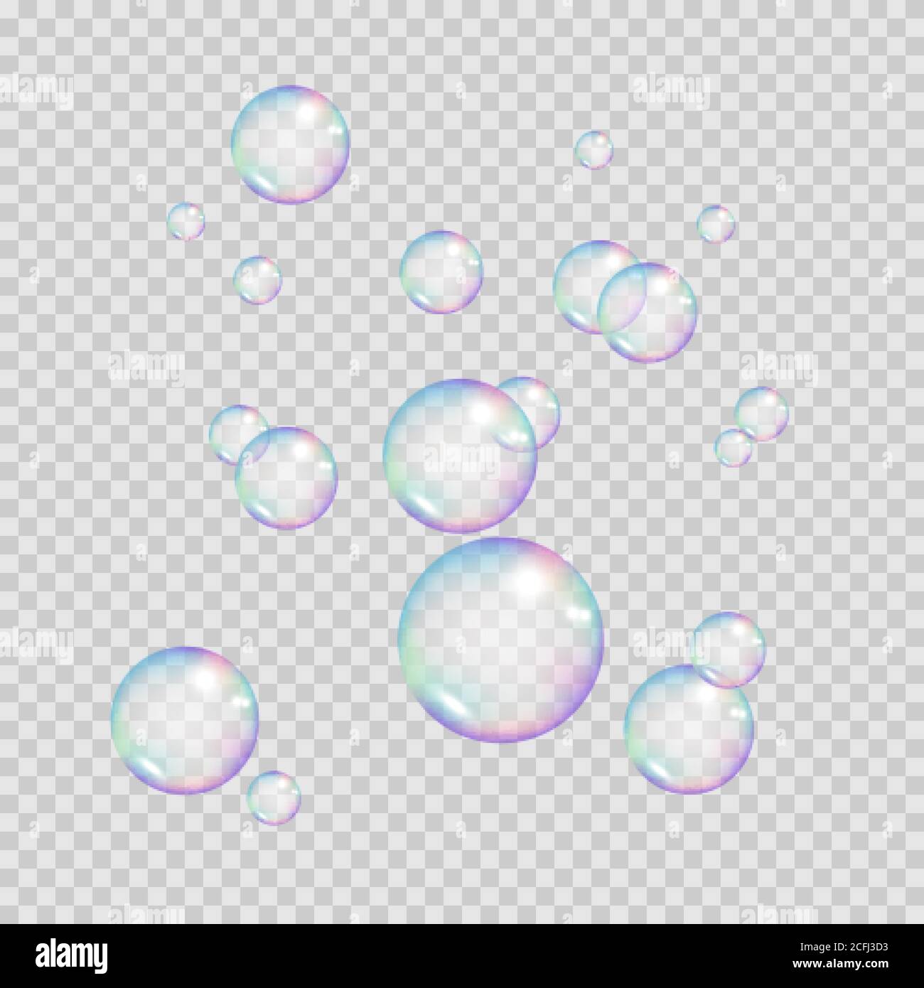 Vector Soap Bubble Realistic Soap Bubble Stock Vector (Royalty Free)  1895511178