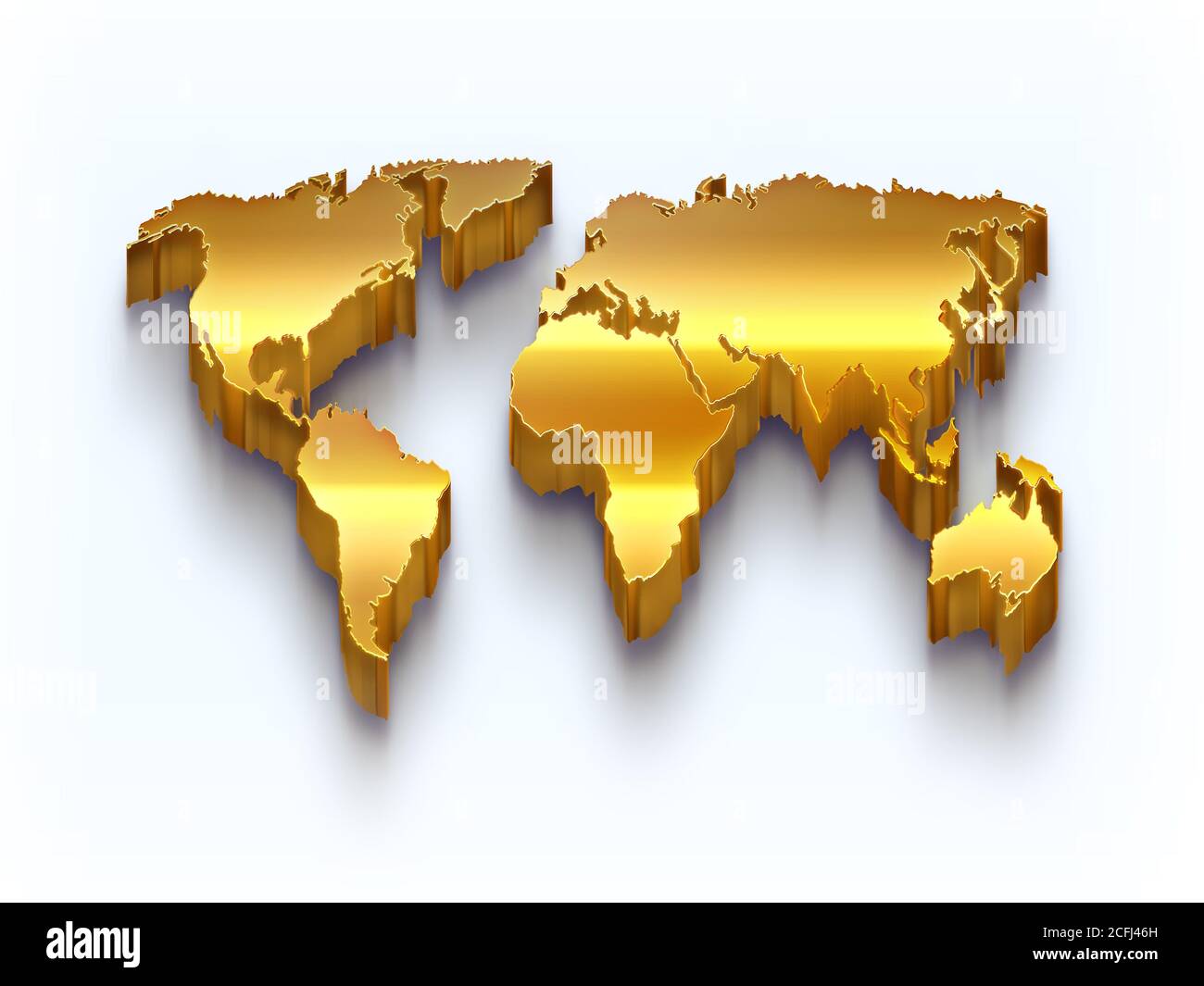 World gold map global hi-res stock photography and images - Alamy
