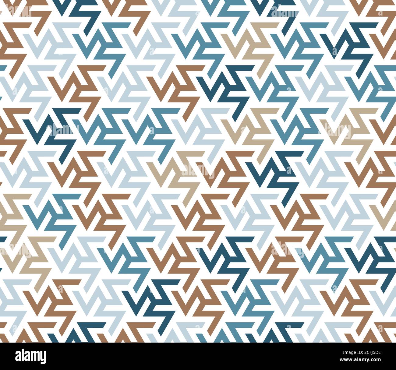 Iranian zigzag color mix vector pattern. Seamless geometric repeating texture pattern for fabric design, cloth, textile. Stock Vector