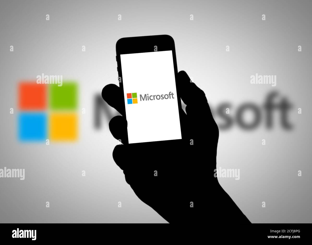 MICROSOFT app Stock Photo