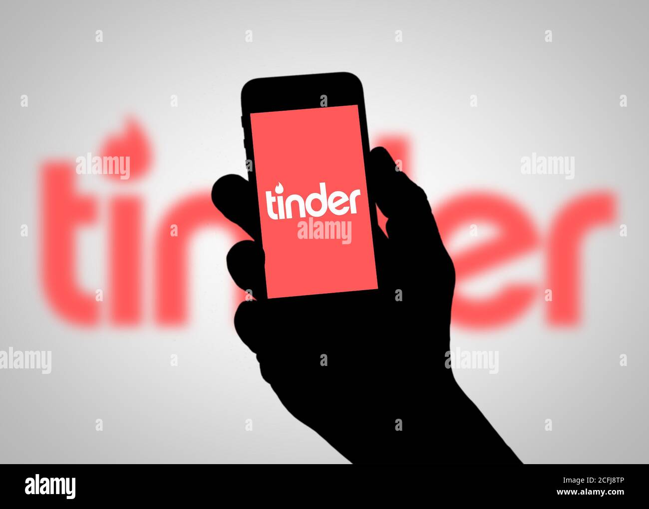 TINDER app Stock Photo