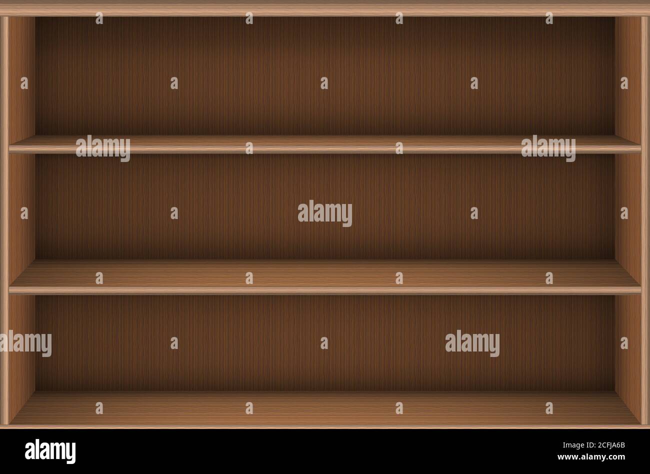 Bookshelf virtual library. realistic wooden online media books