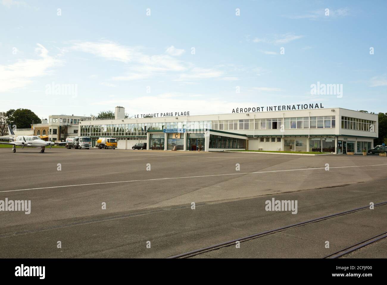 Le Touquet-Paris-Plage Airport Stock Photo