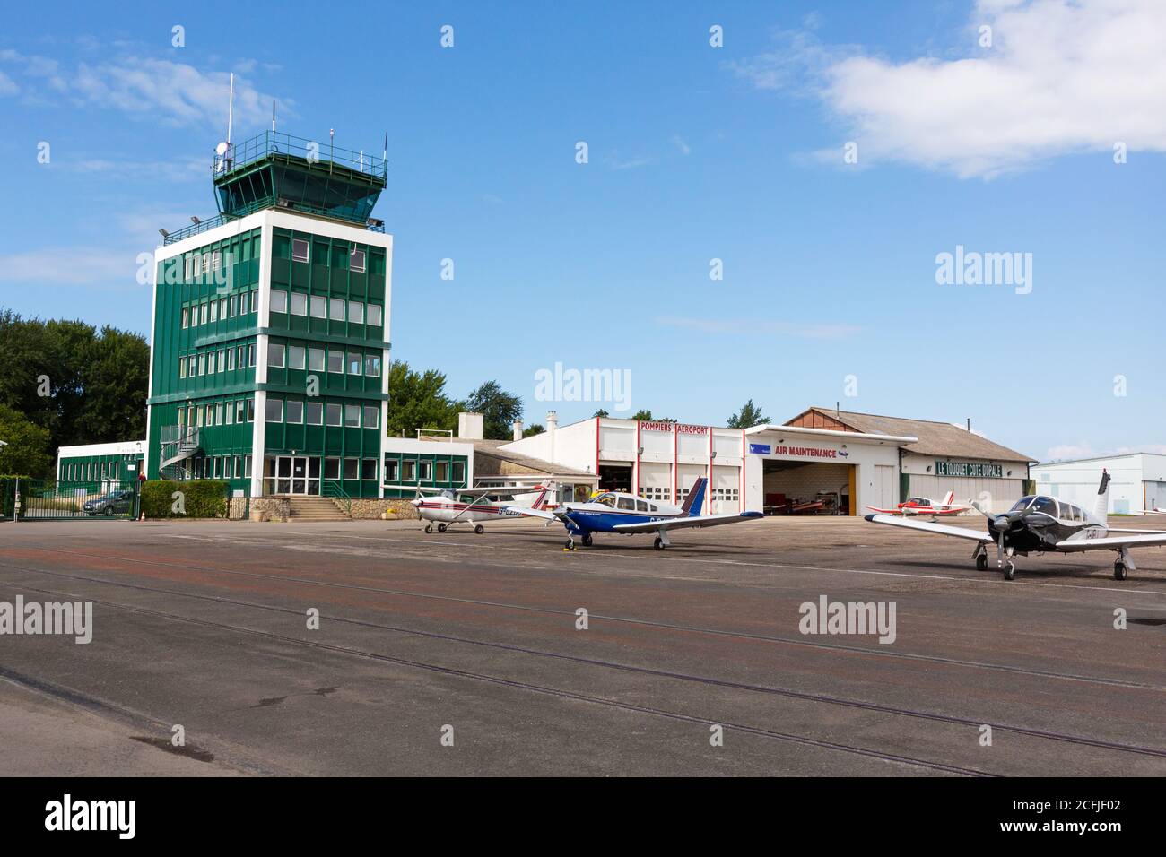 Le Touquet-Paris-Plage Airport Stock Photo