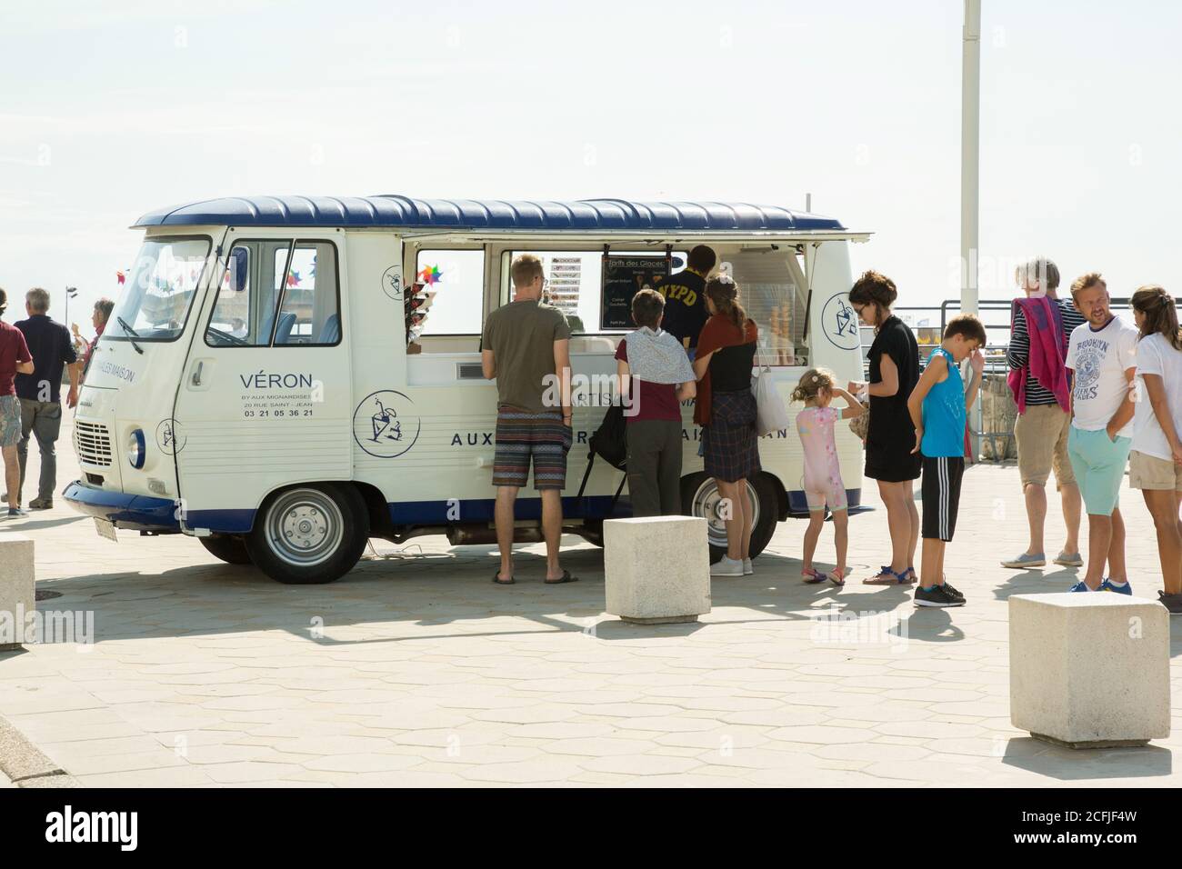 Ice cream van in Le Touquet, France Stock Photo Alamy