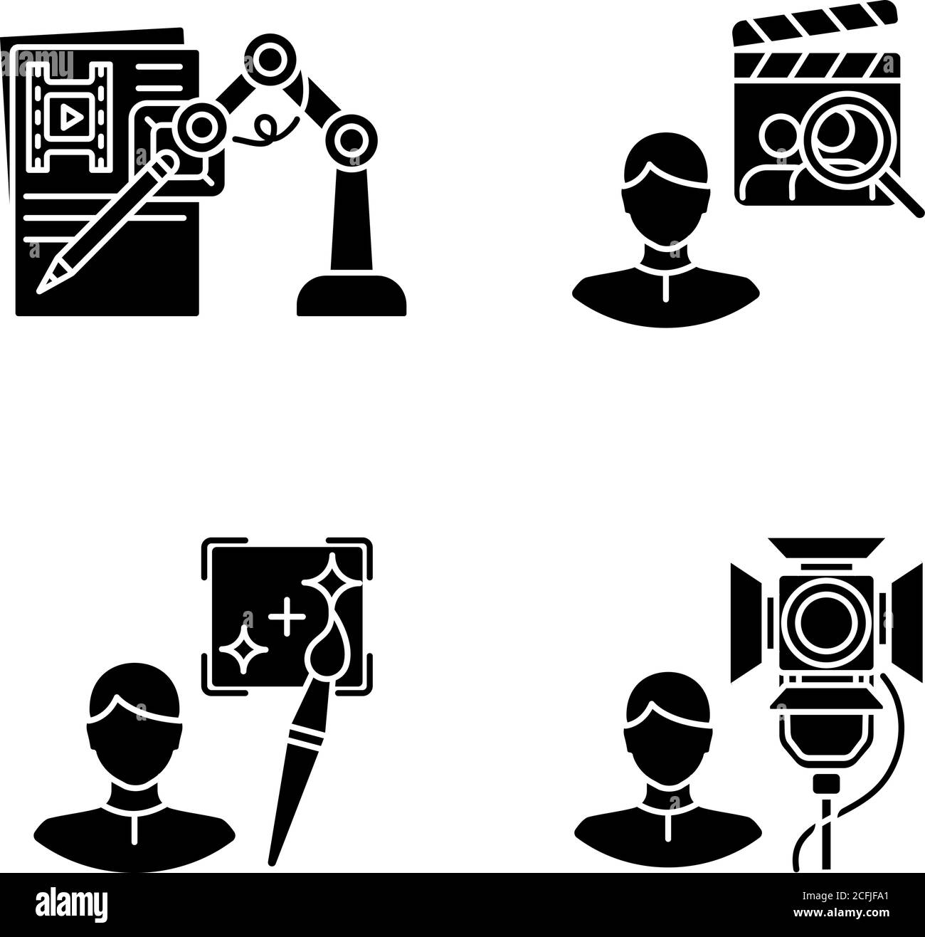 Ai film set Stock Vector Images - Alamy