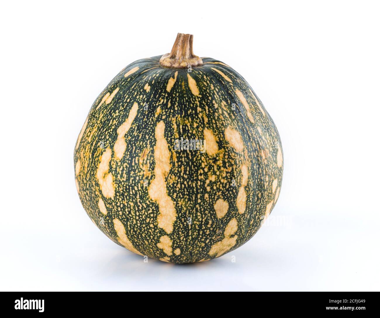 Ripe pumpkin on white background Stock Photo - Alamy