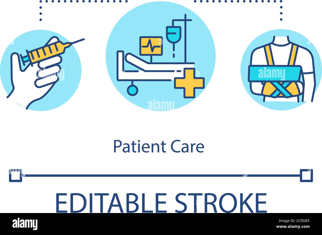 Patient care concept icon Stock Vector Image & Art - Alamy