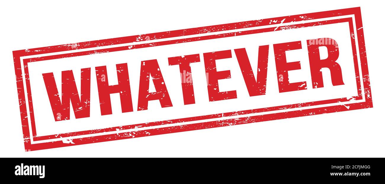 Whatever word Cut Out Stock Images & Pictures Alamy