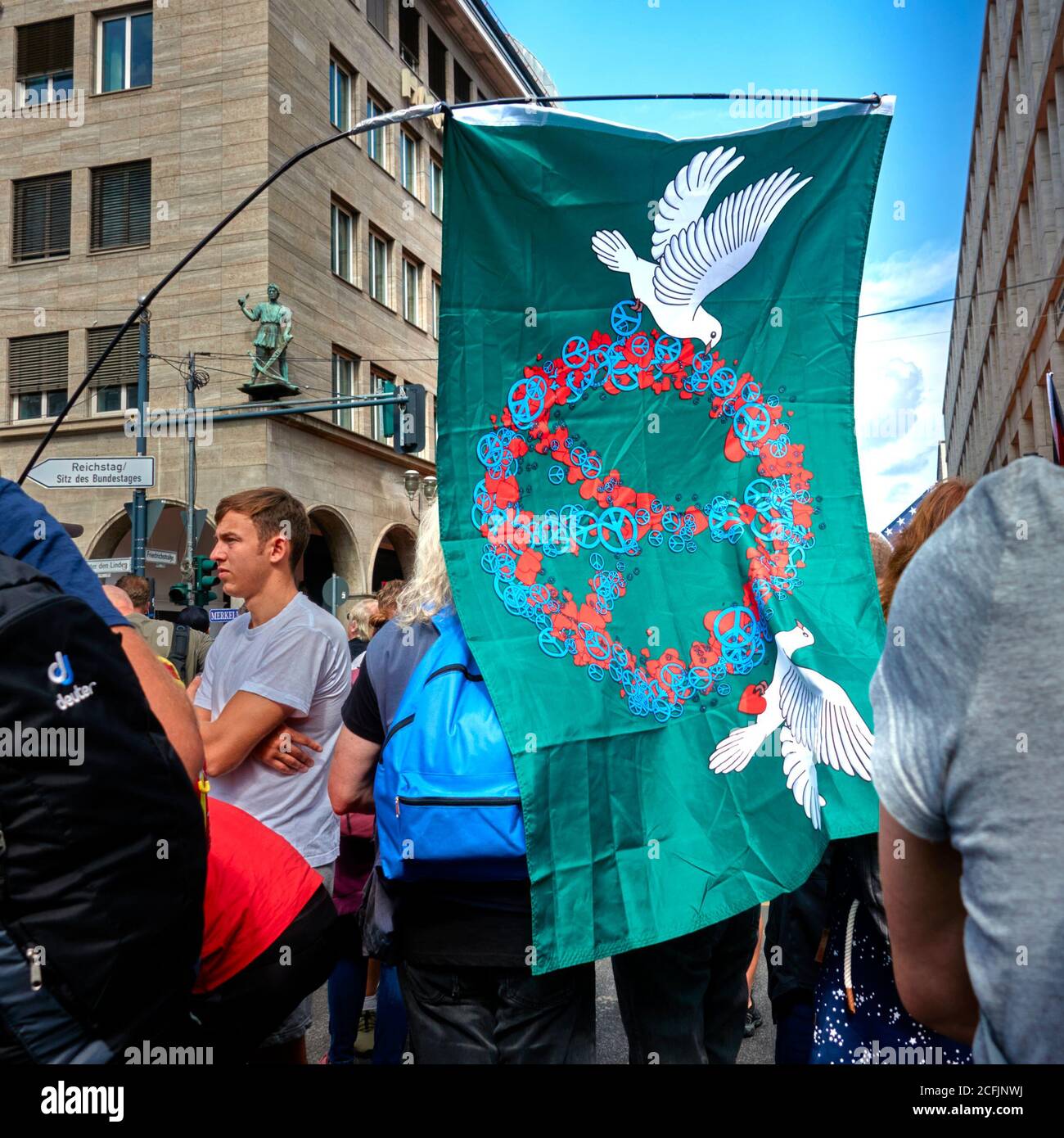 Protest restriction of movement hi-res stock photography and images - Alamy