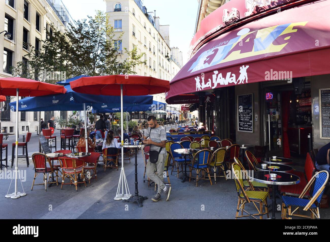 La Java Café - Paris - France Stock Photo