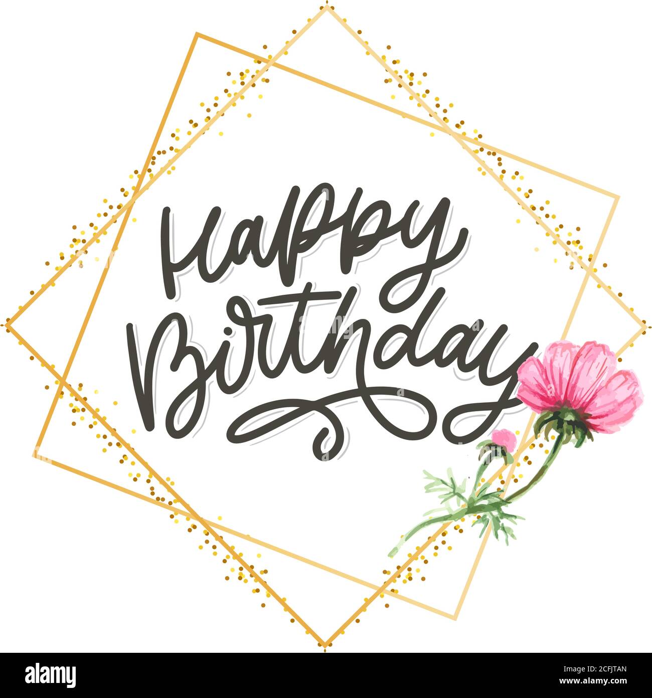 Happy Birthday Lettering Calligraphy Slogan Flowers Vector Illustration Text Stock Vector Image Art Alamy https www alamy com happy birthday lettering calligraphy slogan flowers vector illustration text image371051821 html