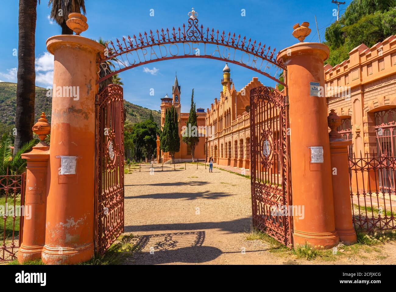 Palace Castillo de la Glorieta place built in 1890s by a minining baro, architectural mishmash, Sucre, Bolivia, Chuquisaca, Bolivia, Latin America Stock Photo