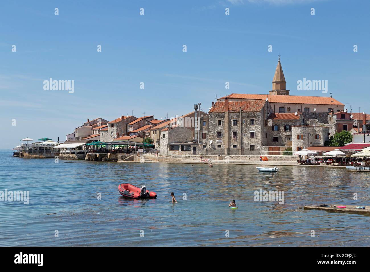 beach, Umag, Istria, Croatia Stock Photo