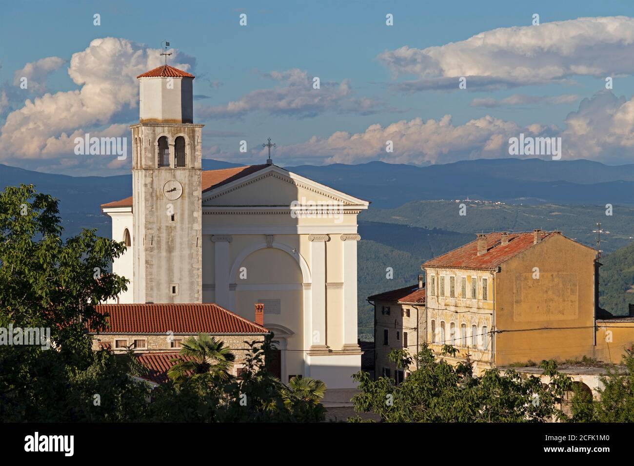 St Jerome church, Vizinada, Istria, Croatia Stock Photo