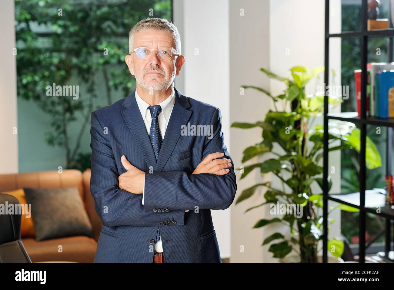 Senior portrait confident business hi-res stock photography and images ...