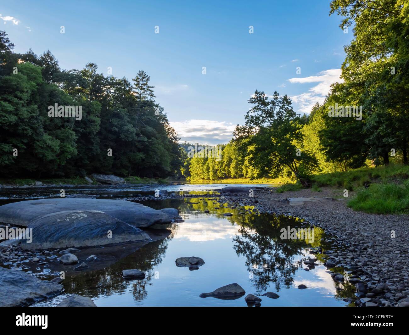 Clarion River In Cooks Forest State Park In Pennsylvania Right Before Sunset With A Soft Sky Reflecting In The River And The Setting Sun Illuminating Stock Photo Alamy Clarion River In Cooks Forest State Park In Pennsylvania Right Before Sunset With A Soft Sky Reflecting In The River And The Setting Sun Illuminating Stock Photo Alamy