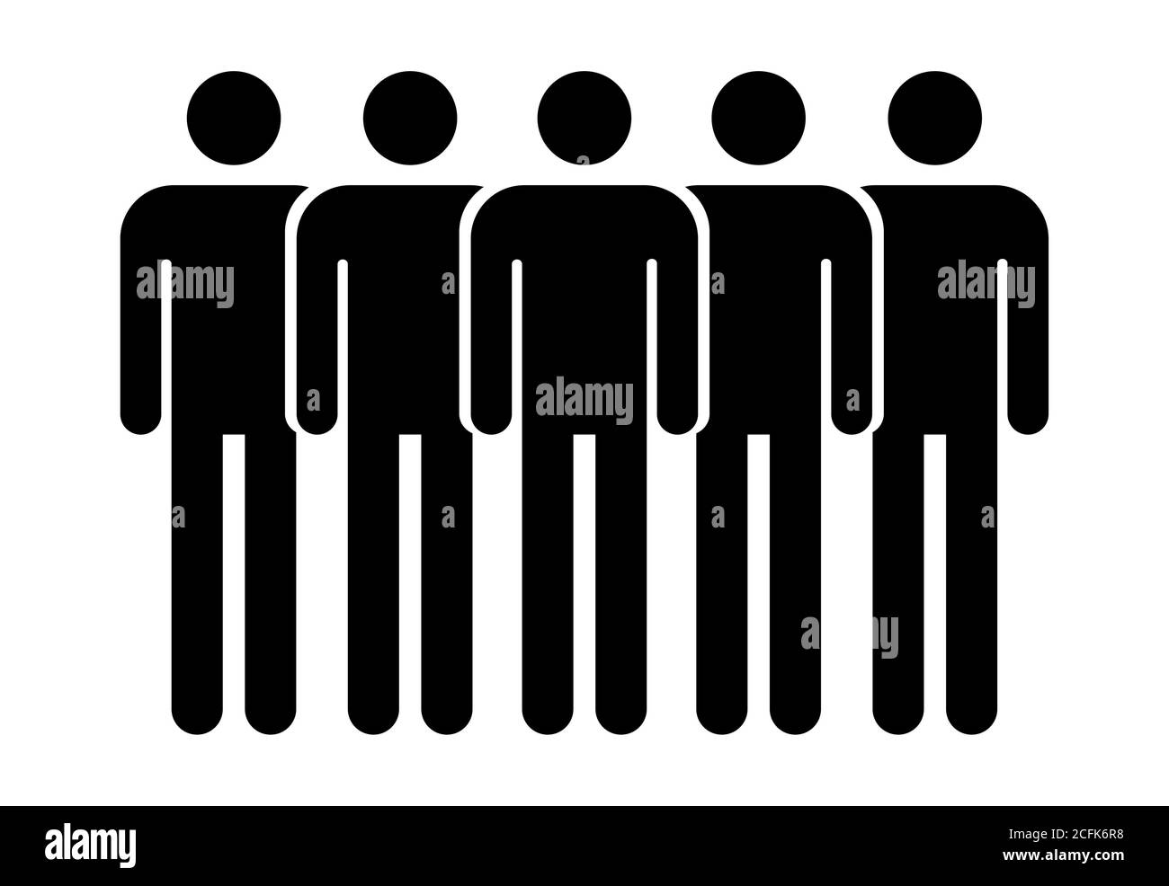 Grouping people flat icon isolated on white background. Teamwork symbol ...