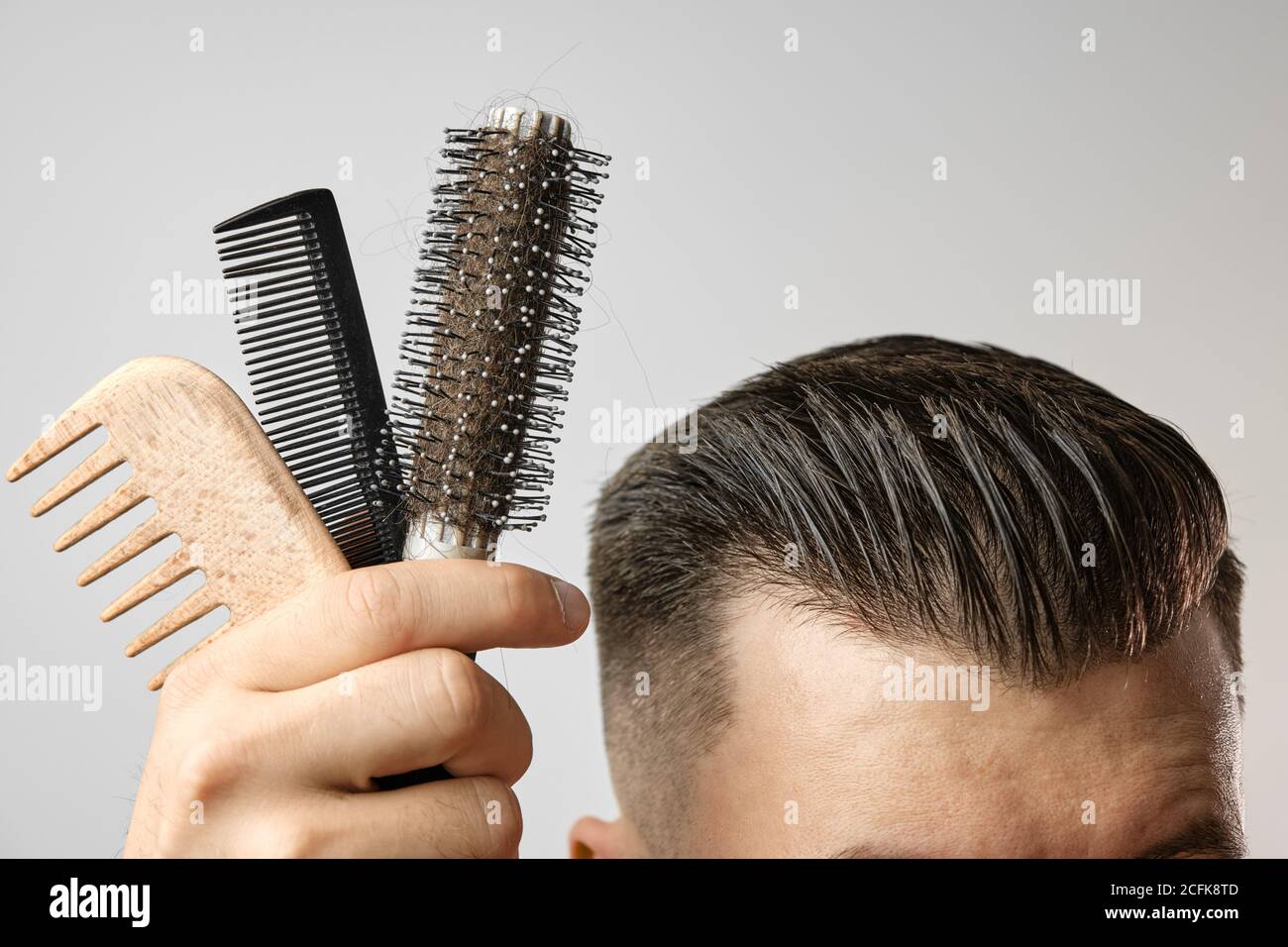 Hair brush hairbrush styling product products health beauty hi-res stock  photography and images - Alamy