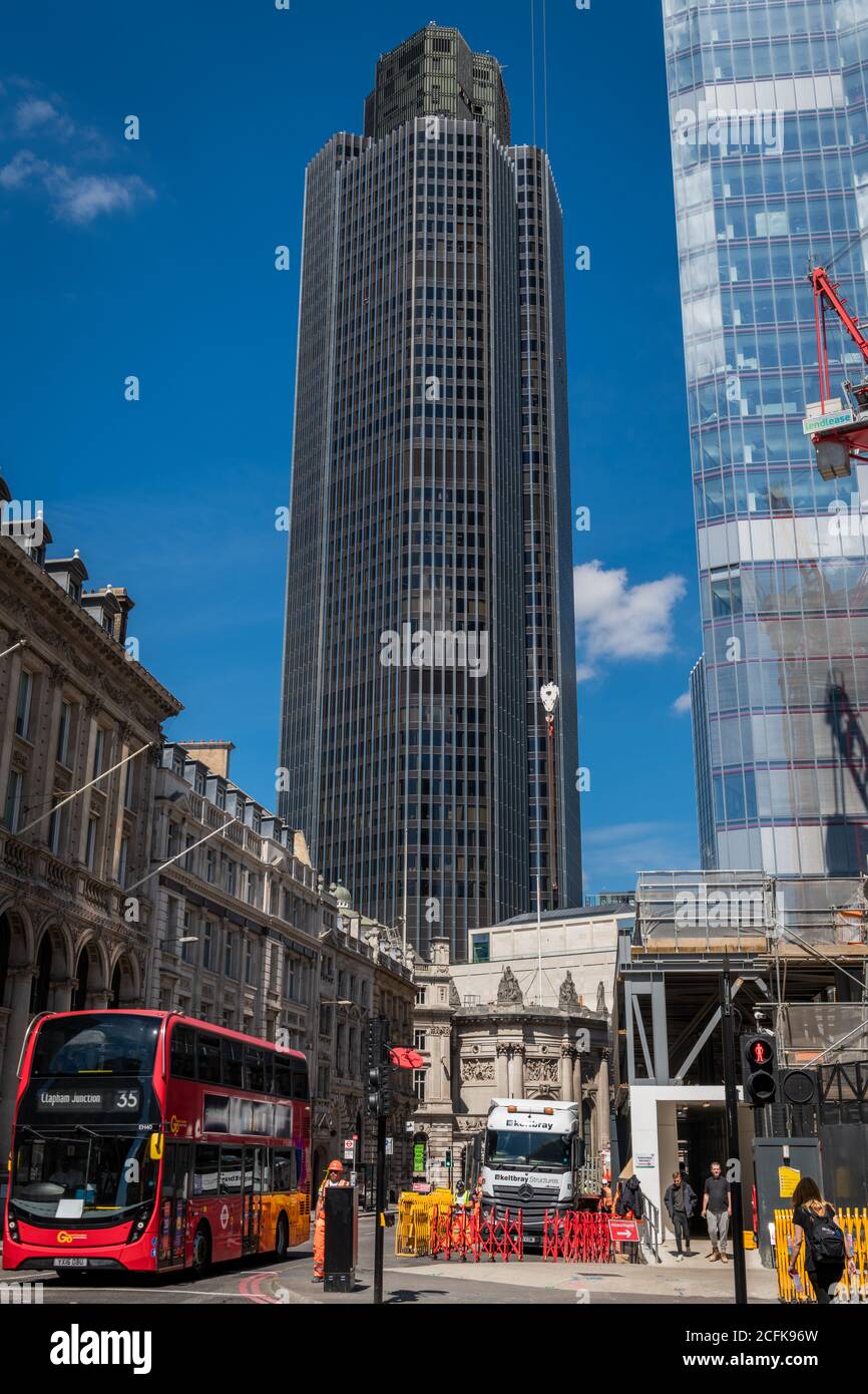 The now dated skyscraper Tower 42, previously known as the NatWest Tower. Stock Photo