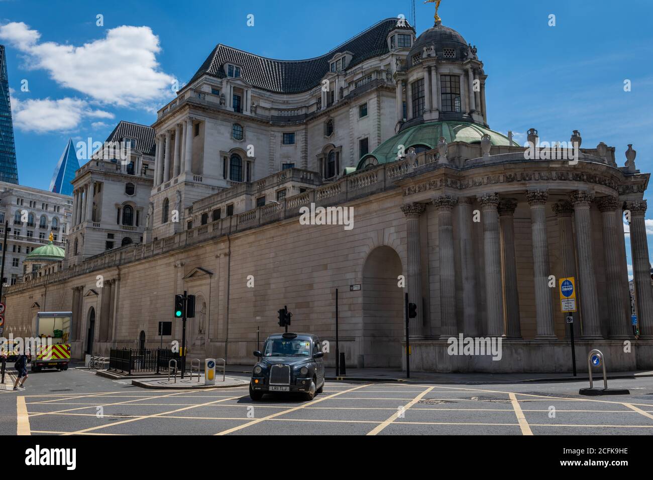 The Bank of England building on Threadneedle Street in the City of London. The central bank of the United Kingdom. Stock Photo
