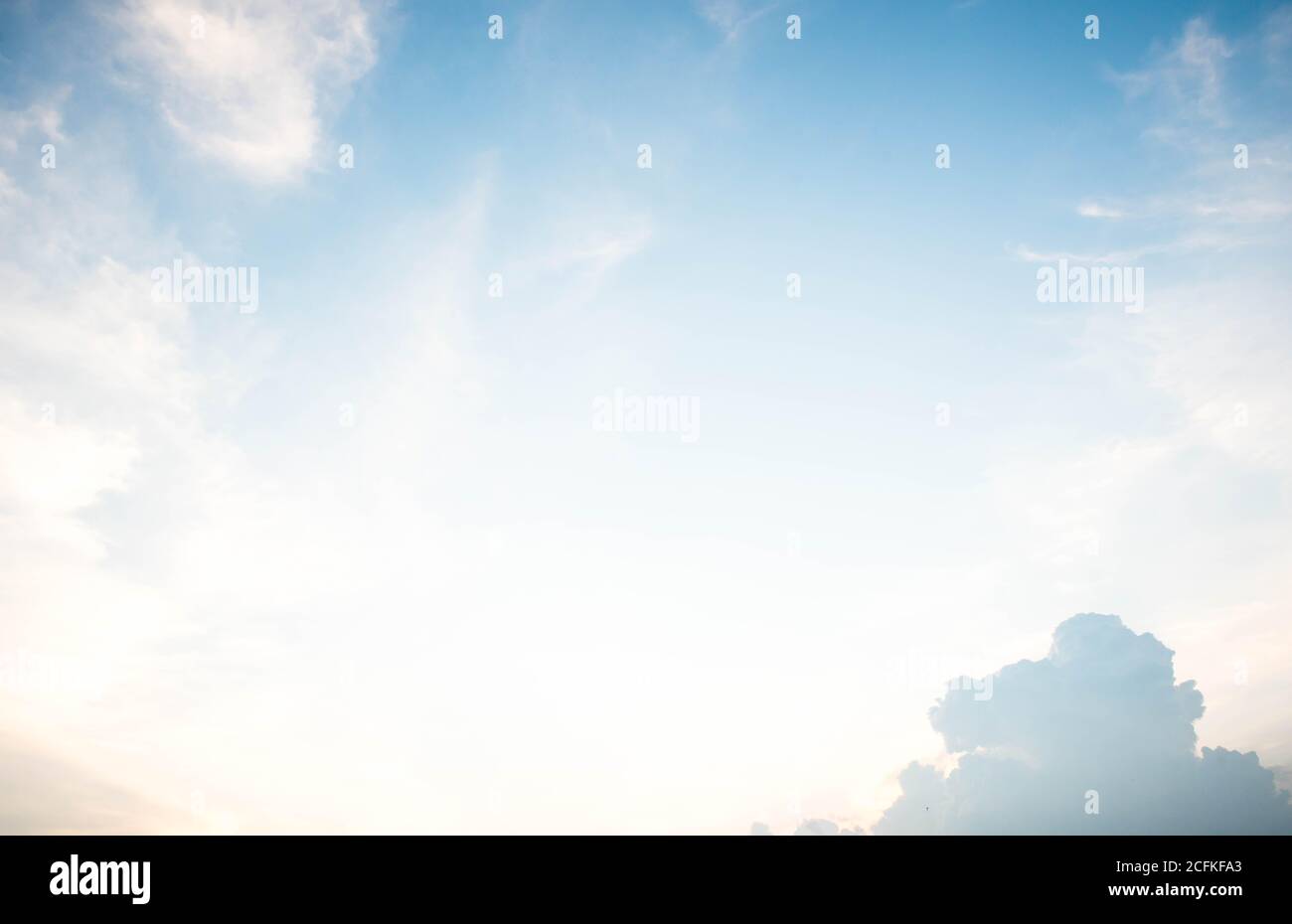 beautiful blue sky with white clouds Stock Photo - Alamy