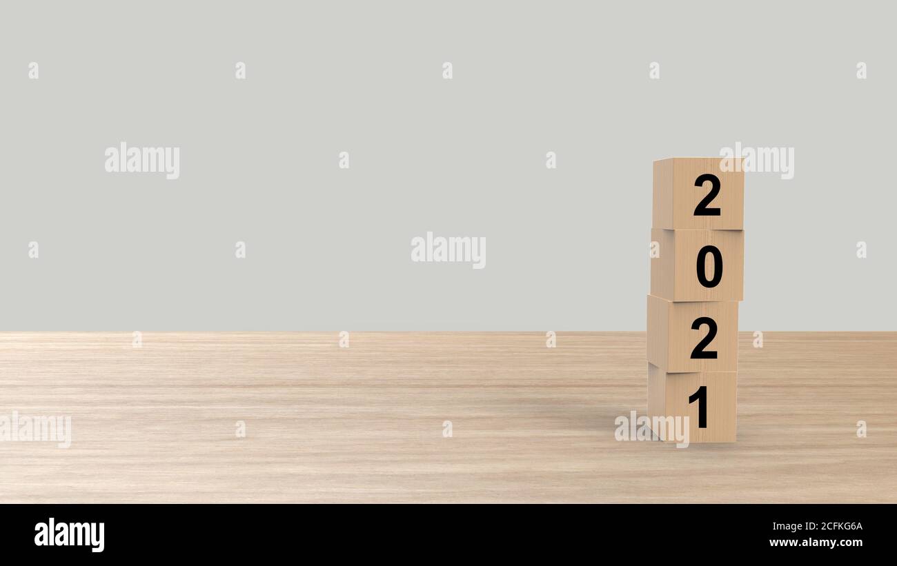 21 Numbers Word Wooden Cubes On Table Vertical Over Gray Light Background Hd Mock Up Template Banner With Copy Space For Text Happy New Year Des Stock Photo Alamy