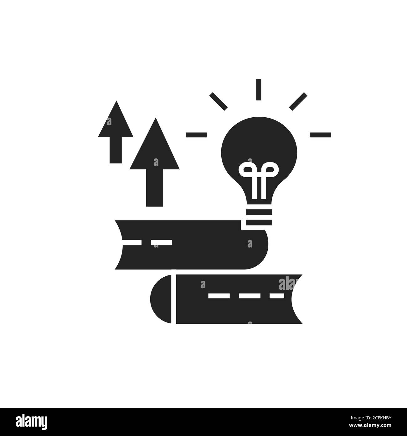 Psychology courses black glyph icon. Mental health. E-learning. Self improvement. Pictogram for web page, mobile app. UI UX GUI design element. Stock Vector